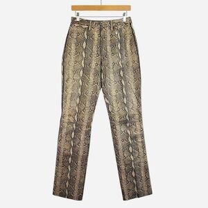 Harley-Davidson Vintage 90s Y2K Genuine Leather Snakeskin Pants – 36/8W